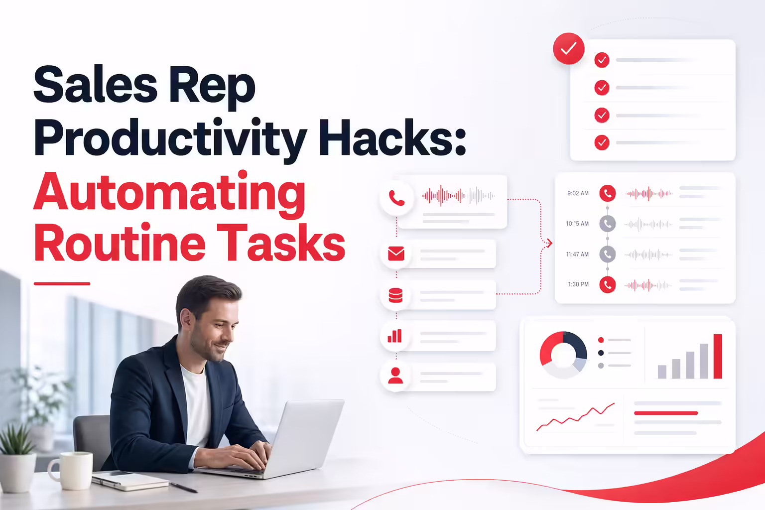 Sales Rep Productivity Hacks: Automating Routine Tasks with Kixie and Gong Integration