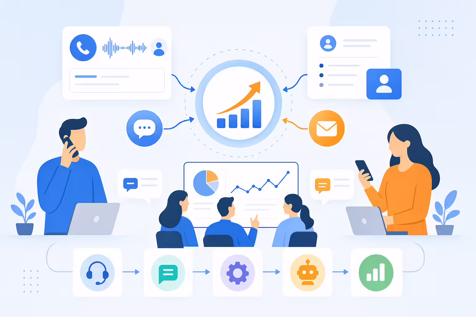 Sales automation and analytics improving team performance