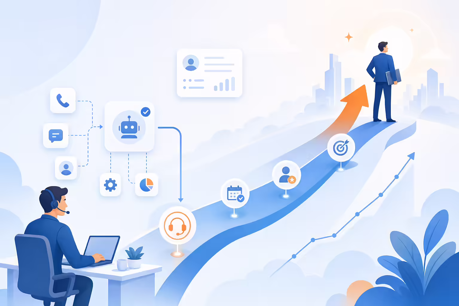 Business development career outlook with automation and growth path
