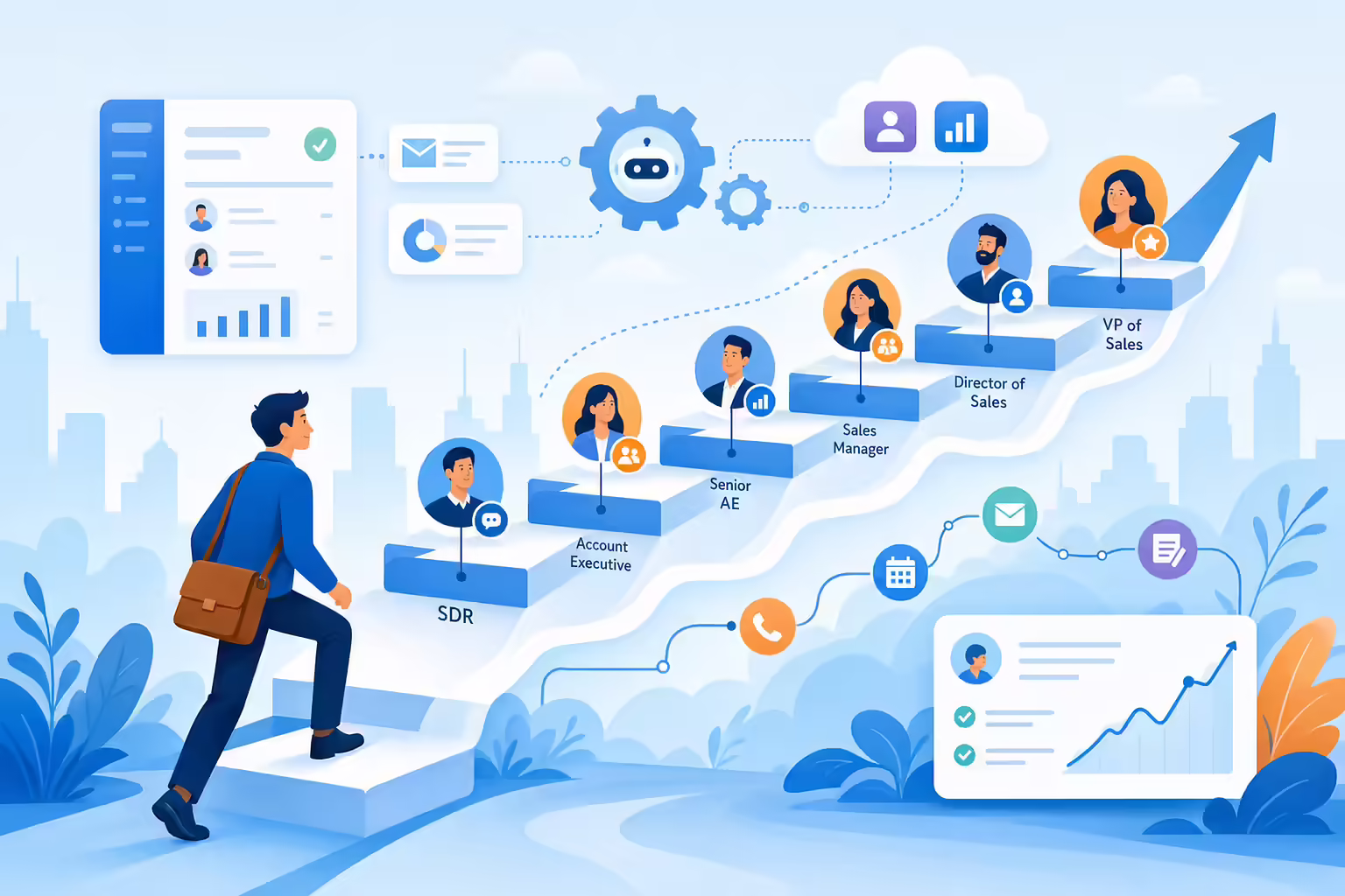 SDR career path growing with sales automation tools