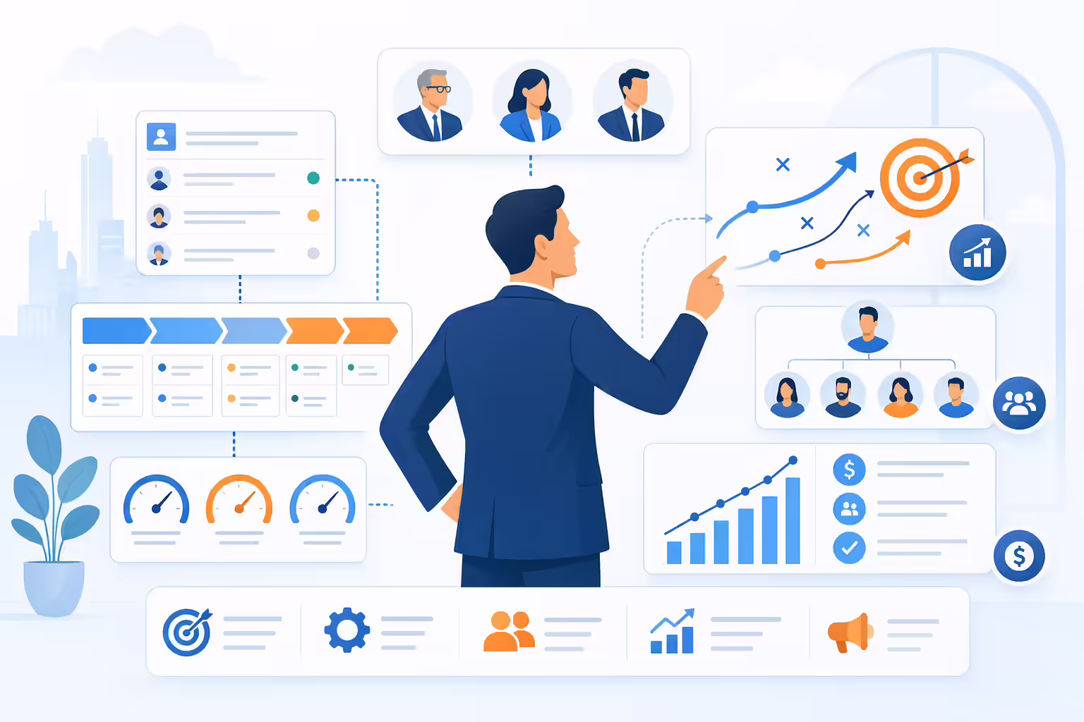 VP of Sales leading strategy, KPIs, and revenue teams
