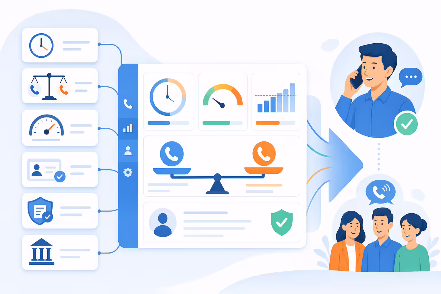 Balanced calling practices improving caller ID reputation