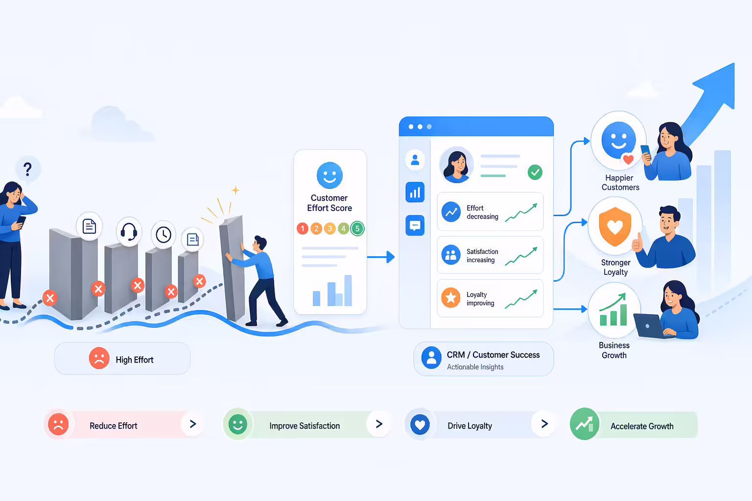 Customer effort score insights reducing friction across the customer journey