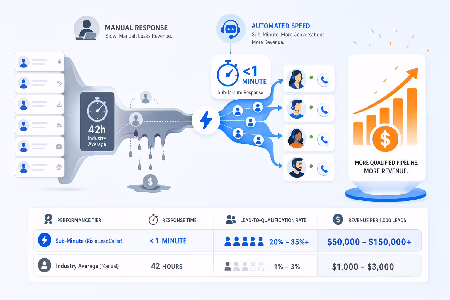 Speed to conversation ROI workflow comparison