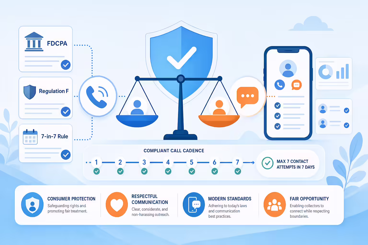 Debt collection call compliance balancing consumer protection and outreach rules