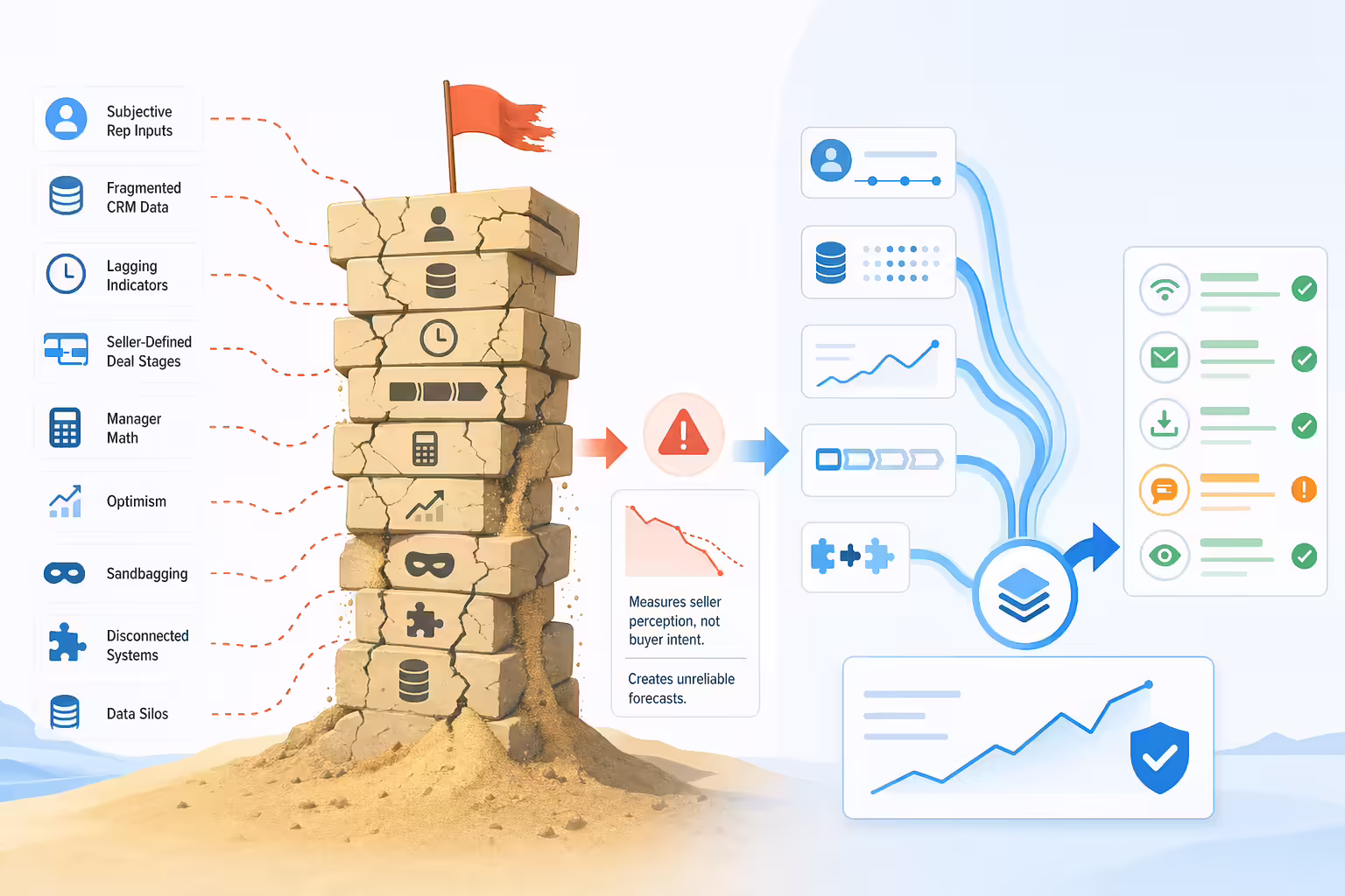 Traditional forecasting foundation cracking under fragmented sales data