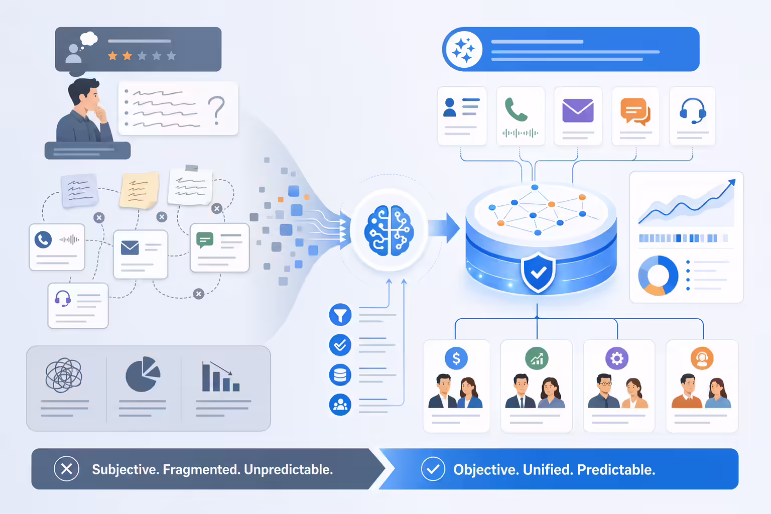 AI forecasting engine turning fragmented revenue data into predictive insights