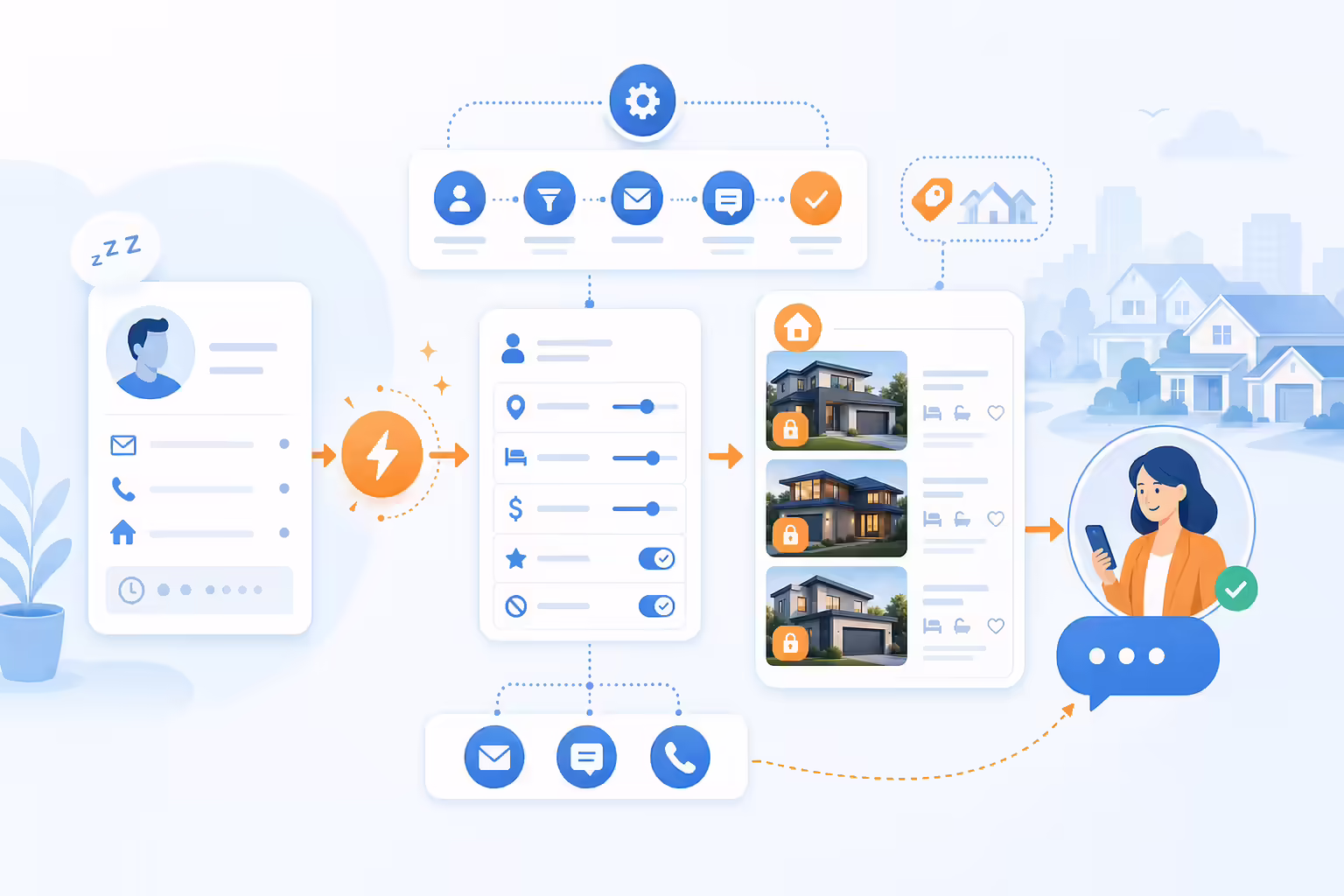 Re-engagement workflow for uninterested real estate prospects