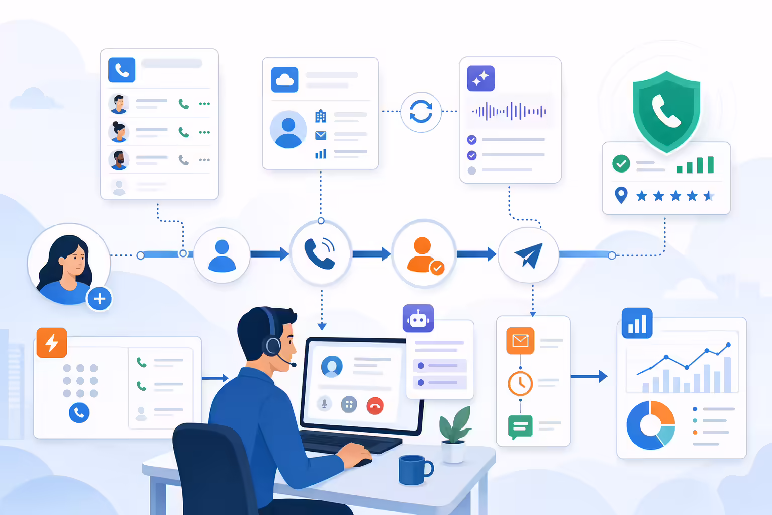 AI sales dialer stack built around the sales workflow