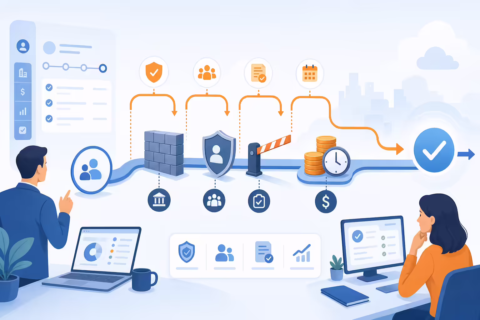 Sales qualification workflow identifying deal blockers