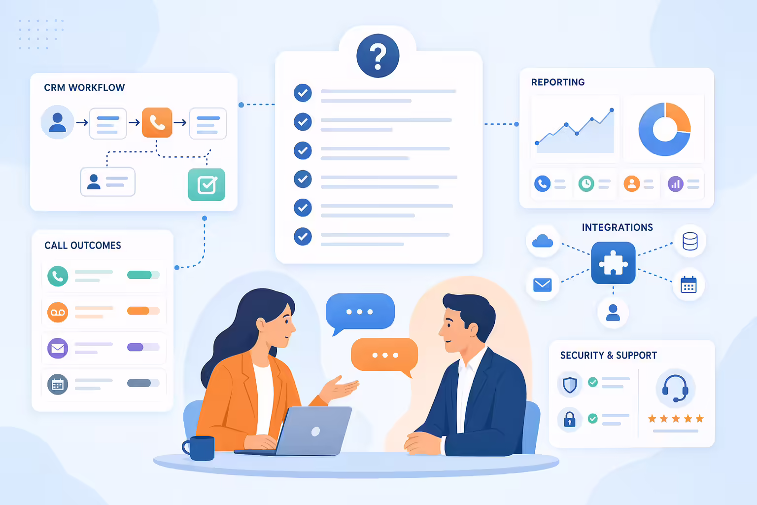 Checklist for choosing sales calling software