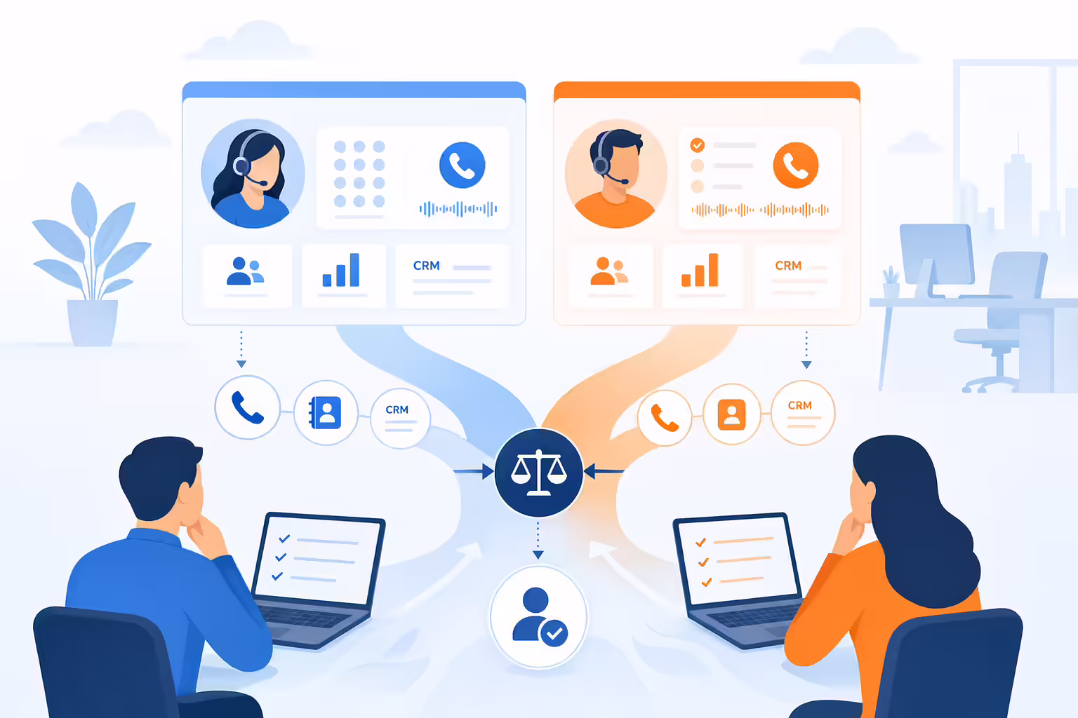 Comparison of two VoIP sales dialer options