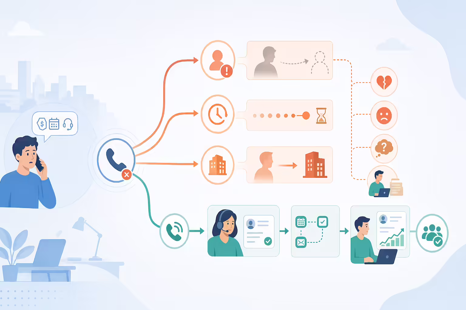 Missed inbound calls creating lost lead risk and delayed sales follow-up