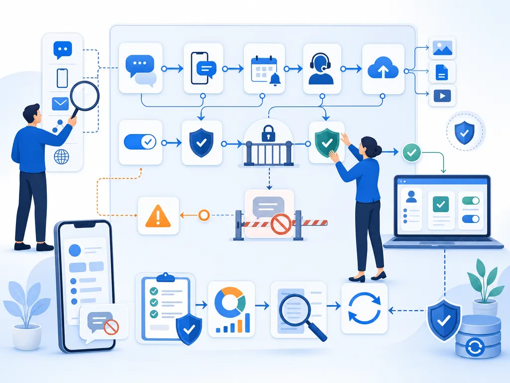 Sales texting compliance workflow from consent capture through suppression and review