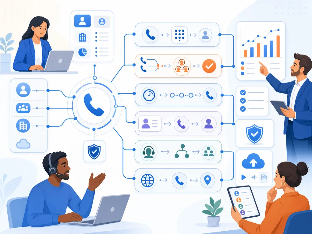 Sales team comparing dialer workflows, CRM activity, call outcomes, and reporting dashboards