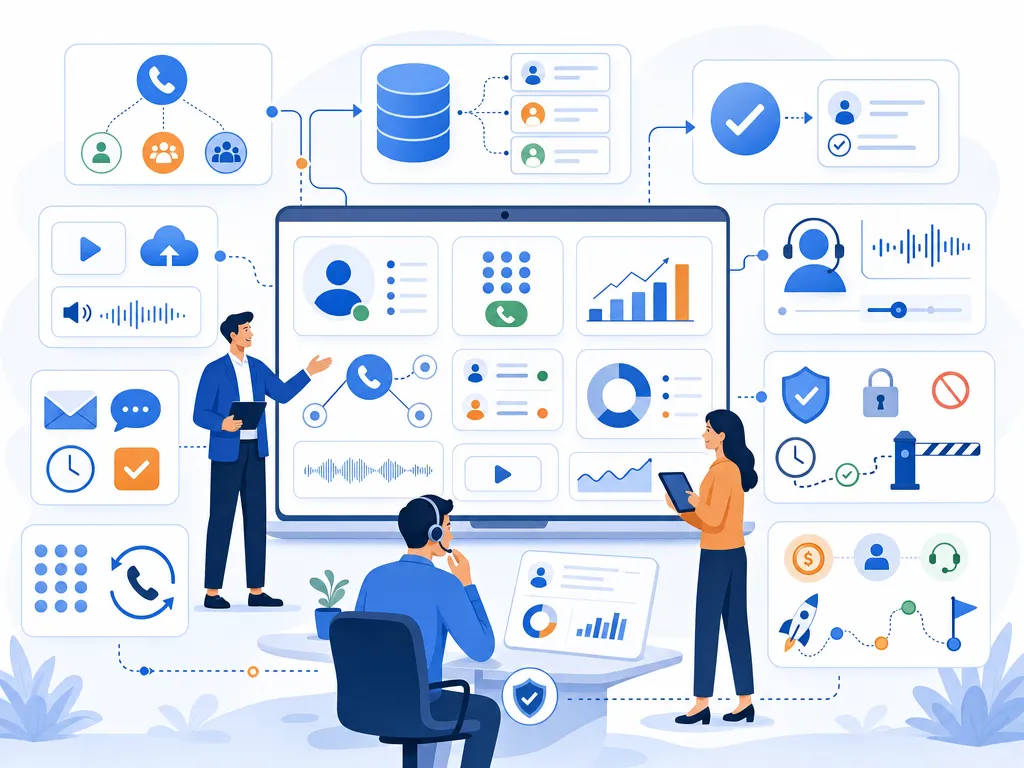 Questions to ask in a lead dialer demo answer common buyer questions with a concise visual summary illustration