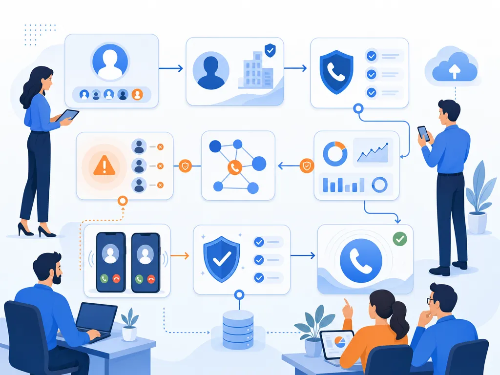 Caller ID terms your team should know show compliant workflow guardrails without legal-document imagery illustration