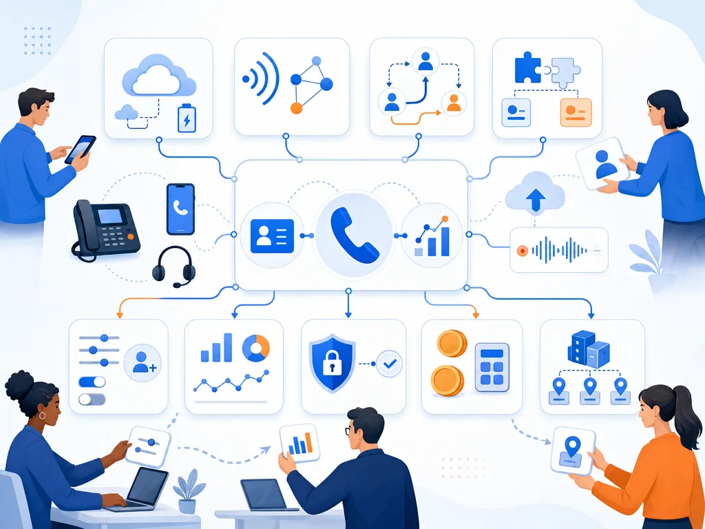 How VoIP statistics help you choose a phone system answer common buyer questions with a concise visual summary illustration