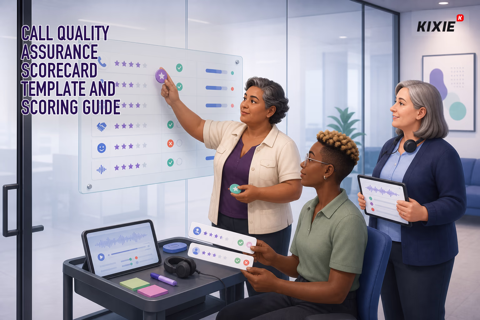 Illustration for Call Quality Assurance Scorecard Template and Scoring Guide
