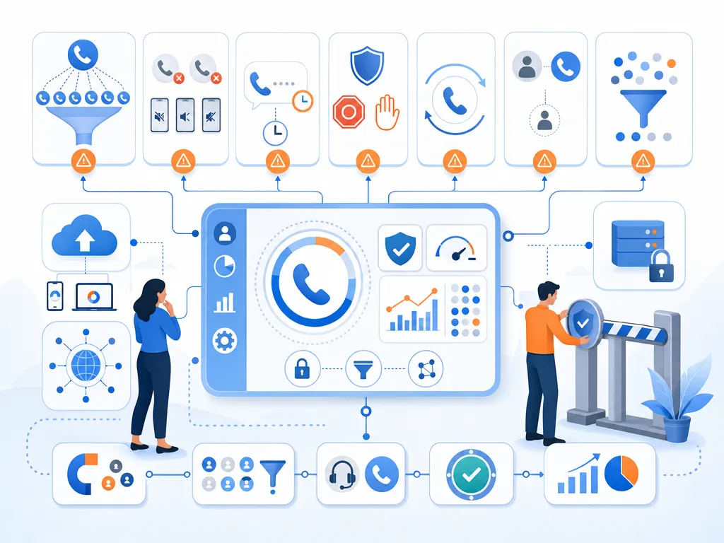 Why caller ID numbers get spam labels show compliant workflow guardrails without legal-document imagery illustration