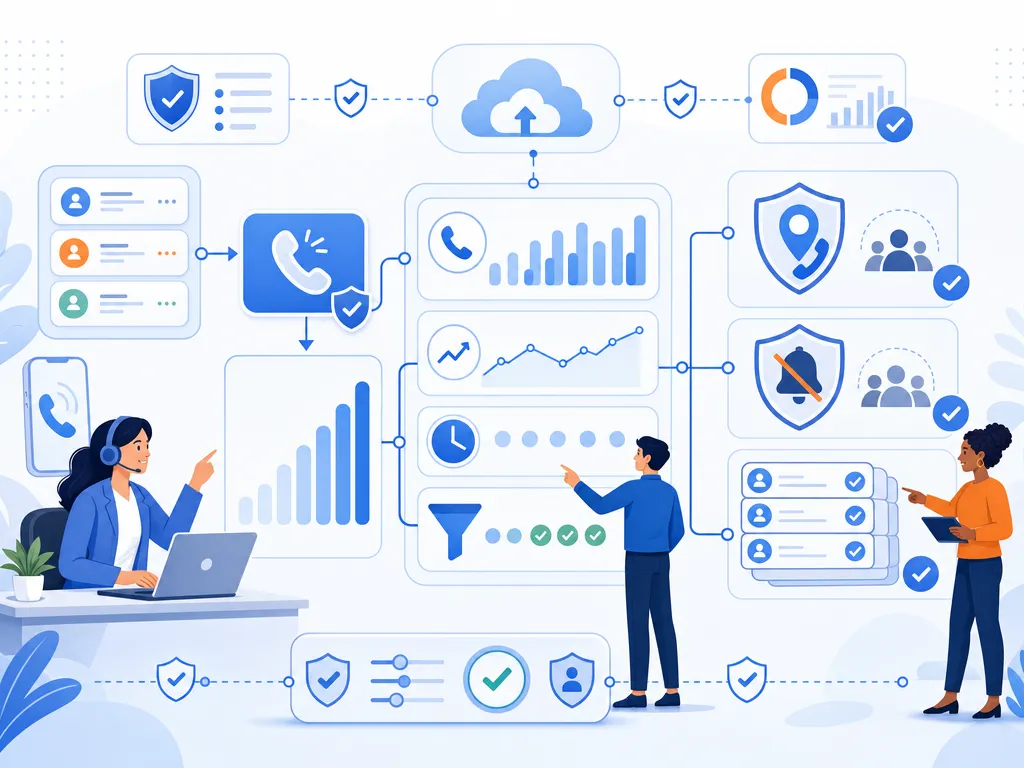 Best practices for caller ID reputation show compliant workflow guardrails without legal-document imagery illustration