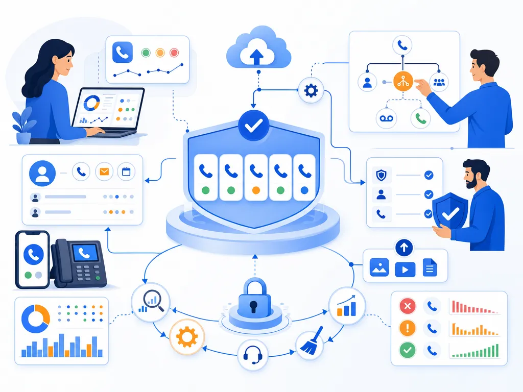 How to protect caller ID reputation long term show sales communication software in use by a revenue team illustration