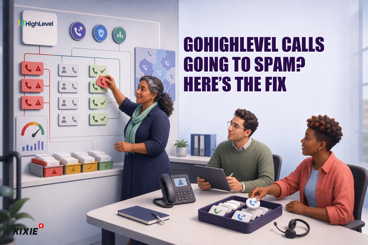 Illustration for GoHighLevel Calls Going to Spam? Here’s the Fix