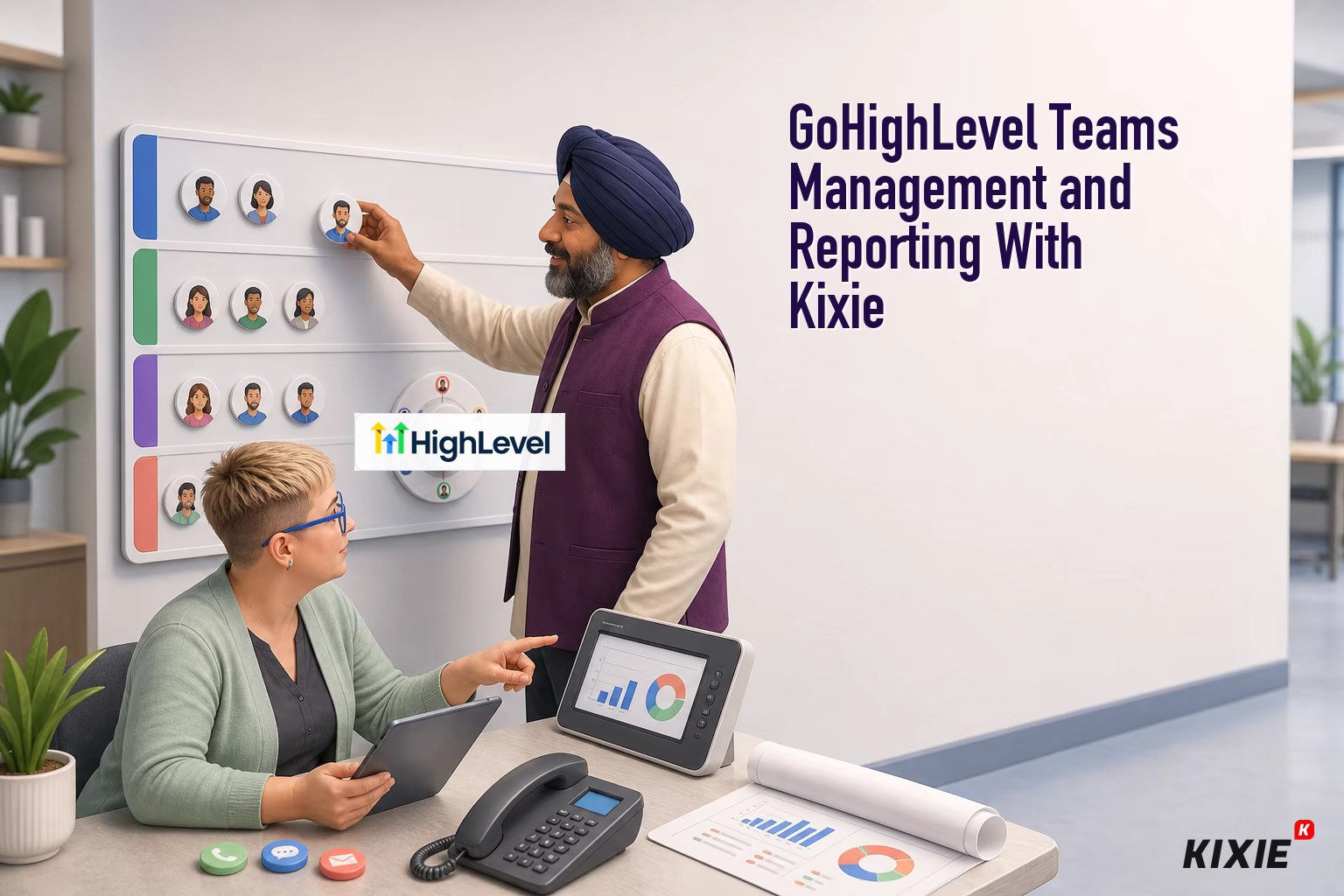 GoHighLevel Teams Management and Reporting With Kixie