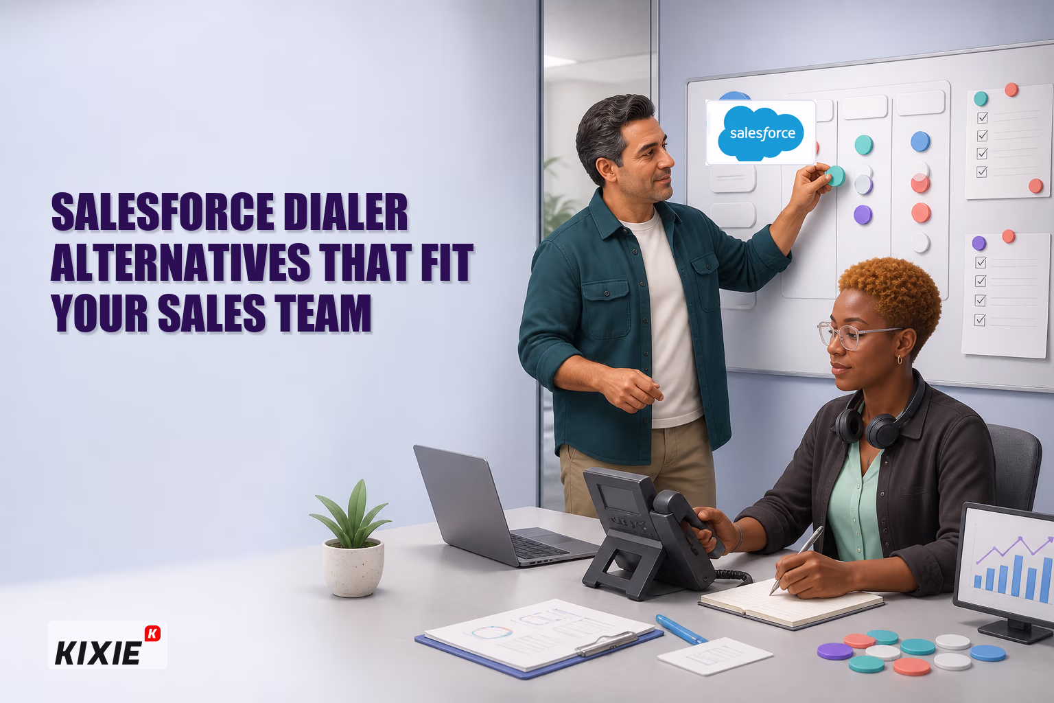 Illustration for Salesforce Dialer Alternatives That Fit Your Sales Team