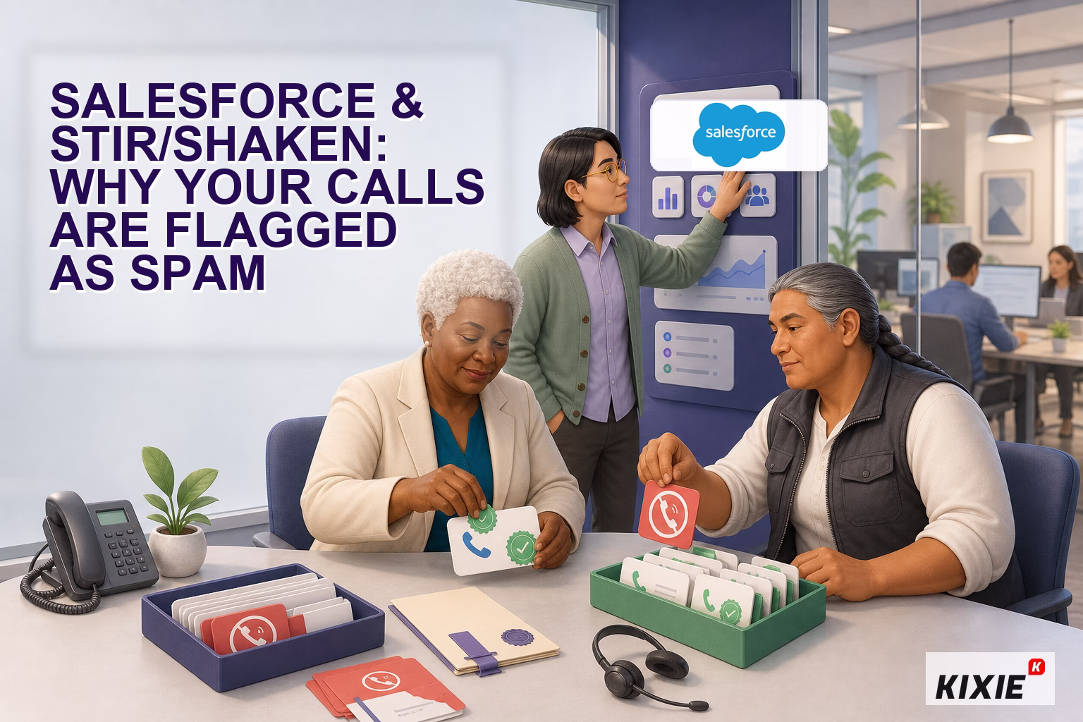 Illustration for Salesforce & STIR/SHAKEN: Why Your Calls Are Flagged as Spam