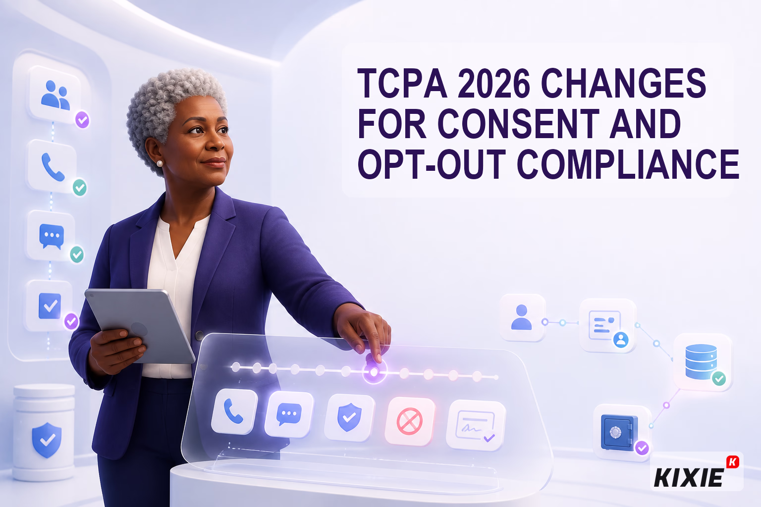 Header illustration for TCPA 2026 Changes for Consent and Opt-Out Compliance